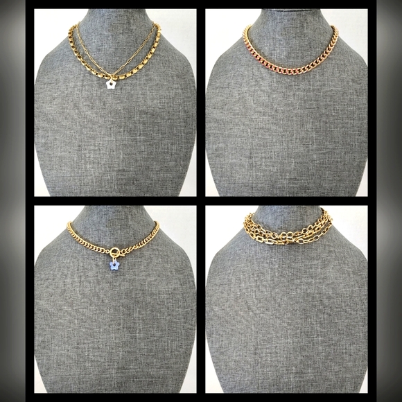 🔥NWT🔥30pc Gold Toned Necklace Bundle - Picture 5 of 15